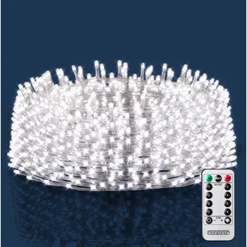 Vánoční dekorace monzana® Vánoční LED řetěz déšť 5 m | studená bílá 200 LED
