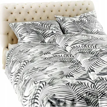 Povlečení ŠEDÉ POVLEČENÍ BAVLNA 220x200 DŽUNGLE
