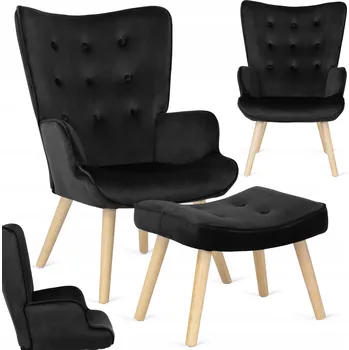 Křeslo Křeslo ušák Mebel Elite černé