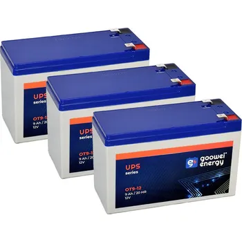 Záložní baterie Baterie pro UPS (3x Goowei Energy OT9-12)