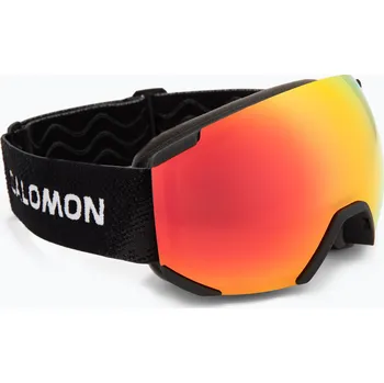 Dětské lyžařské brýle Salomon Radium black/mi mid red