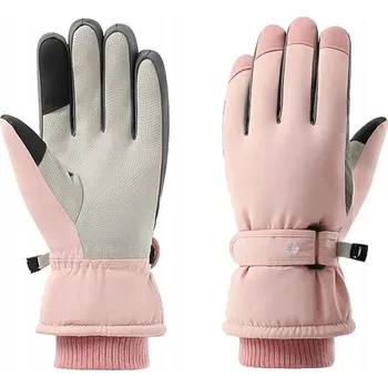 Rukavice DÁMSKÉ LYŽAŘSKÉ RUKAVICE ZIMNÍ DOTYKOVÉ TERMO NEPROMOKAVÉ SPORTOVNÍ