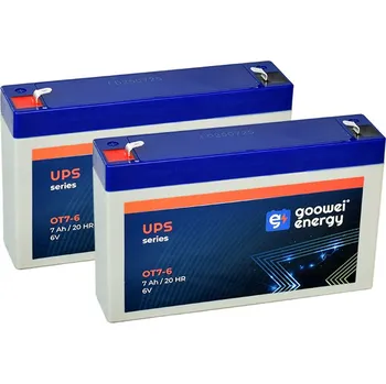 Záložní baterie Baterie pro UPS (2x Goowei Energy OT7-6 F1)