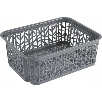 Úložný box BRANQ KOŠÍK BAMBOO 3, UNIVERZÁLNÍ, PLAST, 29x22x12 HNĚDÁ