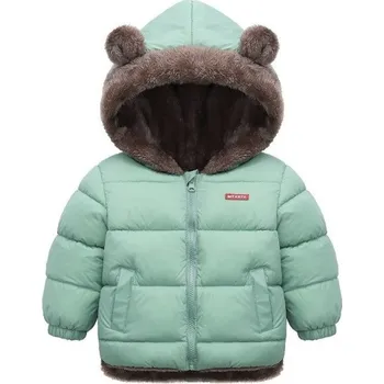 Dívčí bunda Dětská zimní bunda L1989 světle zelená 6
