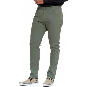 Pánské kalhoty PÁNSKÉ CHINOS KALHOTY ELEGANTNÍ HLADKÉ S KAPSY MORAJ 33