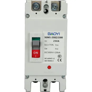 Bezpečnostní kamera Jistič 2P MCCB 250 A 500 V IP68