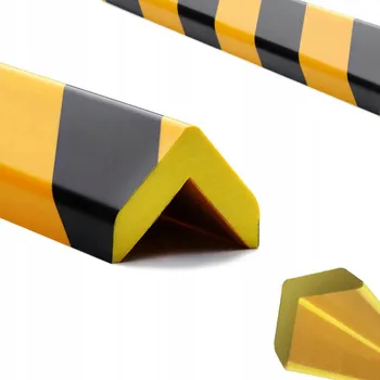 Stavební profil Ochranný profil hrany typ H L 54x41mm 1m NOMA PROTECT - výstražný