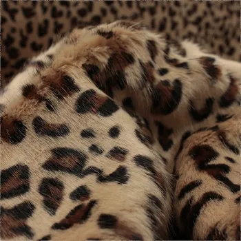 UMĚLÁ LÁTKA KOŽEŠINA VLAS kožíšek DAKOTA 0,1 m LEOPARD PANTERA skvrny