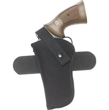 Příslušenství pro sportovní střelbu DASTA Pouzdro na revolver 4" opaskové boční s ocelovou sponou LEVÉ