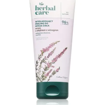 Tělový peeling Farmona Herbal Care Heather Smoothing Body Wash-Scrub zjemňující sprchový gel pro všechny typy pokožky 200 ml