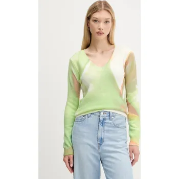 Dámské oblečení Svetr Desigual OULU 25WWJF13 tyrkysová 65A, vel. S