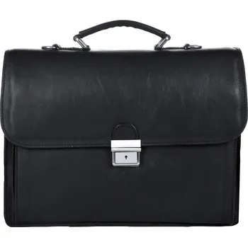Pánská aktovka Pánská kožená aktovka 1090B černá, IL GIGLIO