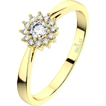 Šperk Angelína Princess Gold - zásnubní prsten ze žlutého zlata