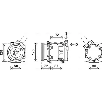 Kompresor klimatizace AVA QUALITY COOLING Kompresor klimatizace AVA RTAK479 + DOPRAVA ZDARMA!