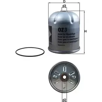 Olejový filtr MAHLE Olejový filtr MAO OZ 3D