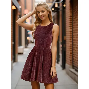 Dámské šaty Ever Pretty šaty do tanečních třpytivé 1766 bordo *Velikost: XL / 42 / 10 / 14