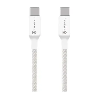 Datový kabel Tactical Stitch Thread Cable USB-C/USB-C 2m White