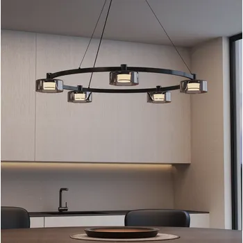 LED černý lustr na lanku ALIVETTA 7915-5A LED/25W/100-260V 3000-6000K