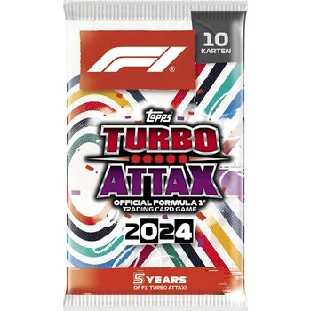 Sběratelská karetní hra 2024 Topps F1 Formula 1 Turbo Attax Balíček Německá Verze