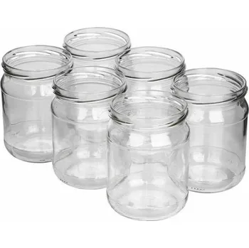 Sklenice SKLENICE NA ZAVAŘENINY okurek a medu 6 KS 520ml Twist