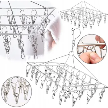 Věšák Nerezová ocel Sock Drying Rack, nerezová ocel, 2 ks věšáků, věšák