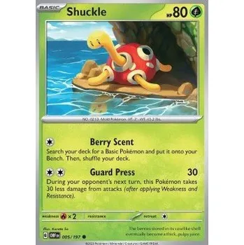 Společenská hra Pokémon OBF 005/197 Shuckle - Obsidian Flames Stav: Near Mint, Verze: NORMAL