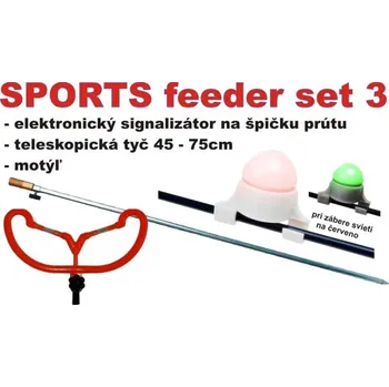 SPORTS Feeder set - signalizátor, stojan + podpěrka