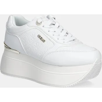 Dámské tenisky Tenisky Guess CAMRIO10 FLPC10.FAL12.WHITE bílá 00X, EUR 36