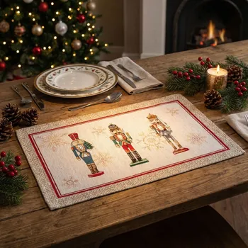 Vánoční dekorace Vánoční podložka vzor louskáček ořechů CASCANUECES 33×53 cm