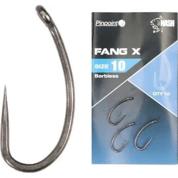 Rybářský háček Nash Háčky Pinpoint Fang X vel. 8 Barbless
