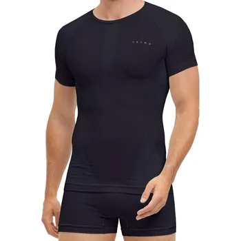 Falke Men Short sleeve shirt Warm - black L