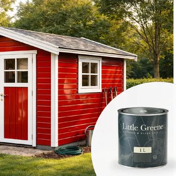 Barva na dřevo Little Greene Barva na zahradní domek - Vysoký lesk - 1L - Intelligent Gloss Vyberte odstín:: Lemon Tree (69)