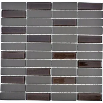 Mozaika WzorcowniaStudio 29,7 x 29 cm, odstíny šedé a stříbrné