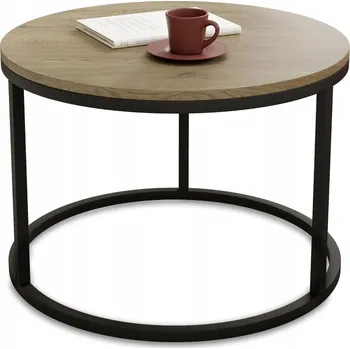 Konferenční stolek Konferenční stolek APM kulatý 60 x 60 x 49 Cm černý