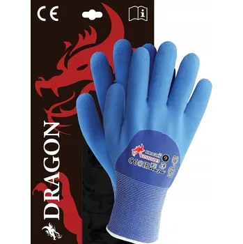 Pracovní rukavice Pracovní rukavice zateplené potažené WINHALF3 GN zimní odolné DRAGON vel. 10