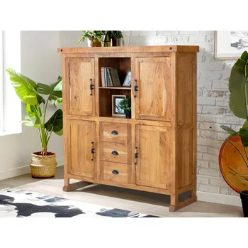 Komoda Vysoká komoda z rustikálního manga Chester