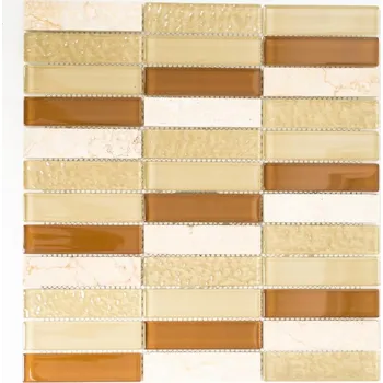 Obklad Mozaika WzorcowniaStudio 32,2 x 30,4 cm v odstínech hnědé a béžové