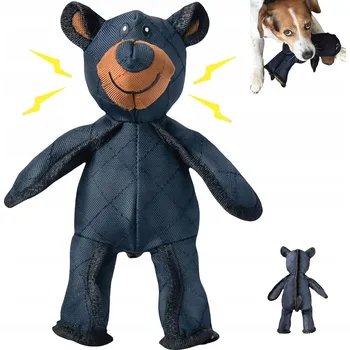 Hračka pro psa HRAČKA PRO PSY KOČKY PLYŠOVÁ KOUSÁTKO PLYŠÁK PÍSKACÍ HRAČKA Medvěd 30 cm