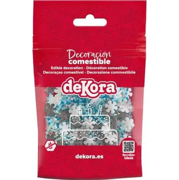Přisada na vaření a pečení Cukrové zdobení vločky a tyčinky 100g - Dekora