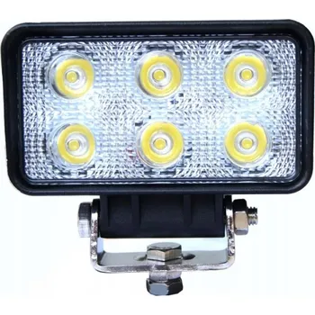 Přídavný světlomet PRACOVNÍ LAMPA 6X LED OBDÉLNÍKOVÁ 1100LM 12V 24V