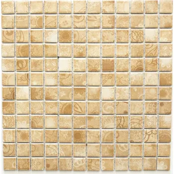 Dlažba Keramická mozaika WzorcowniaStudio 29,8 x 29,8 cm, odstíny hnědé a béžové