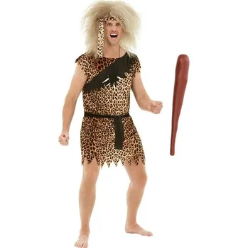 Karnevalový kostým Funiglobal - Kostým troglodyta s palicí - S