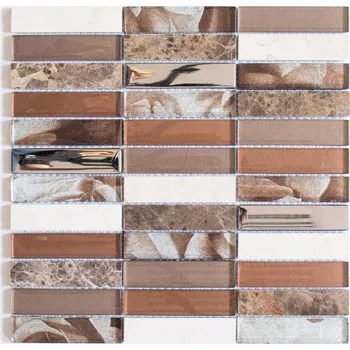 Obklad Mozaika WzorcowniaStudio 29,8 x 29,8 cm, odstíny šedé a stříbrná