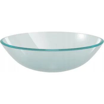 Umyvadlo Umyvadlo z tvrzeného skla, montáž na desku, matné sklo, 42x13 cm