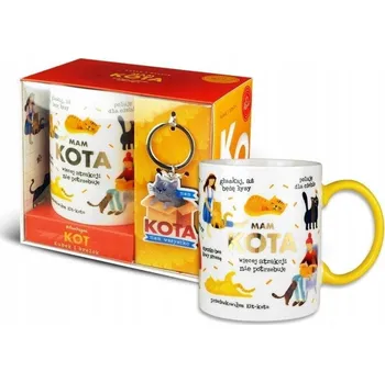 Hrnek PAN Dragon keramický 350 ml mám kočku kočka kotě + přívěsek na klíče