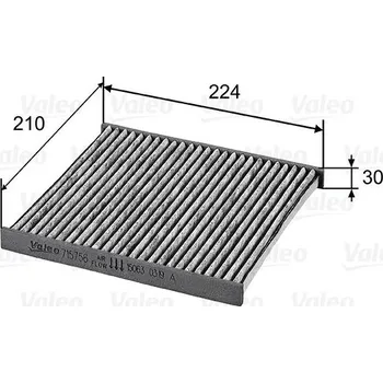 Ventilátor topení a klimatizace Filtr, vzduch v interiéru VALEO 715756