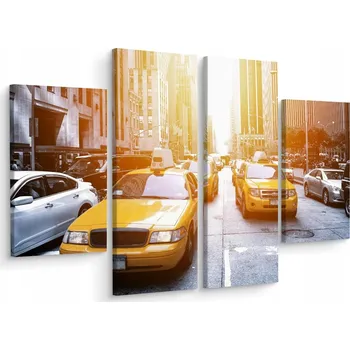 Obraz Vícedílný obraz Žluté Taxi panorama 200x150