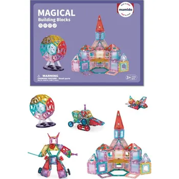 ostatní stavebnice Mamido Magnetická stavebnice 155 dílů MT1487