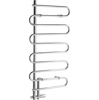 Radiátor Elektrický koupelnový radiátor Sapho 210 W 500 x 1000 mm stříbrný